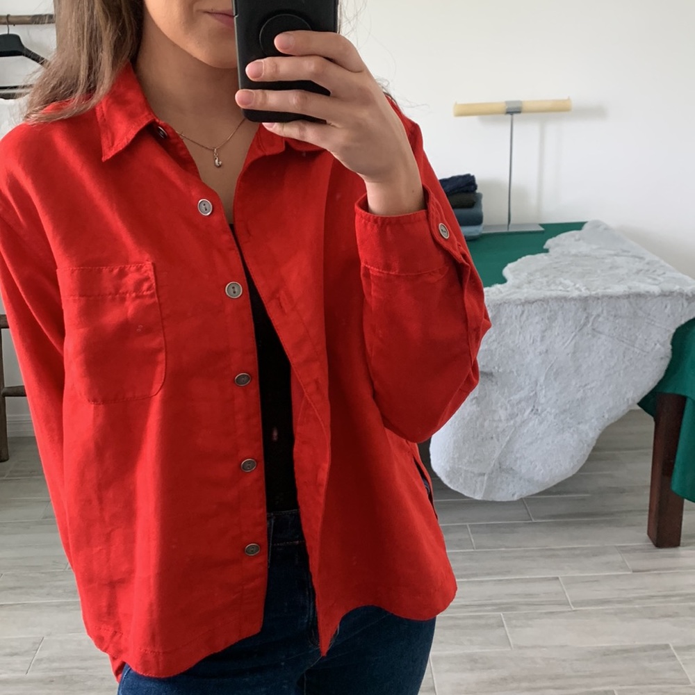 Chico's Scarlet Utility Jacket - Picture 2 of 10